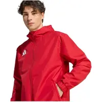 Adidas Jakke All Weather Entrada 26 - Rød/Hvid, størrelse Small