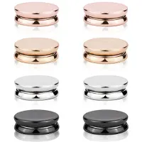 Zandona 8Pcs Hijab Magnetic Pins, Multi-Purpose Colorful Magnetic Scarf Clasp Pinless Brooch Hijab Pins Buttons for Women B