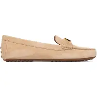 Ralph Lauren Lauren Ralph Laurentil kvinder. 802821629035 Barnsbury loafers i beige ruskind (38), Fast, Ingen, Casual