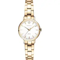 Gant Dameur G126004 Hvid/Gul guldtonet stål Ø28 mm
