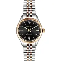 Gant Dameur G136010 Sort/Rosaguldtonet stål Ø34 mm