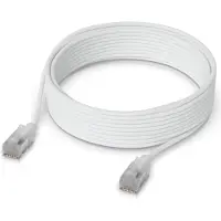 Ubiquiti UniFi - Patchkabel - RJ-45 (han) til RJ-45 (han) - 5 m - 3 mm - afskærmet - CAT 6a - booted, indendørs - hvid