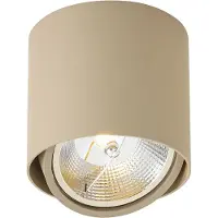 QAZQA Moderne vippebar loftsspot Taupe GU10 AR111 - Impact