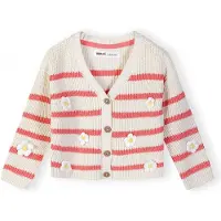 MINOTI Cardigan koral / uldhvid