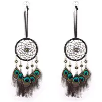 Exogio 2X Dream Catcher Car Pendant Wind Chimes Feather Decoration Home Decor & Wall Hanging Adornment