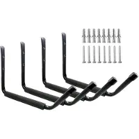 Melitt Wall Mount Garage Kayak Storage Hook Light Weight Scratch-Resistant Canoe Hangers Kayak Rack SurfSki Paddleboard Snowboa