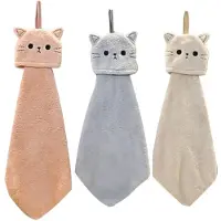Typecat Søde håndklæder til børn og kvinder, badehåndklæder med ophængningsløkke, Ha