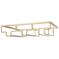 Typecat 3 Rows Wine Glass Rack Under Cabinet Stemware Holder Iron Wine Glass Organizer Glasses Storage Hanger for Bar Kitchen