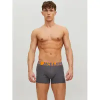 Jack & Jones Boksershorts 'JACCrazy' mørkeblå / antracit / orange / sort