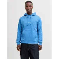 Jack & Jones Sweatshirt 'JORNorrebro' royalblå / hvid