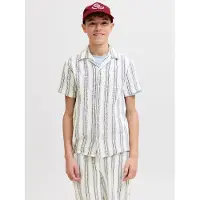 Jack & Jones Junior Skjorte 'JORCOBA' sort / hvid