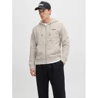 Jack & Jones Printet Hættetrøje Med Lynlås