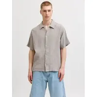 Jack & jones Skjorte 'JORNantucket' lysegrøn / sort