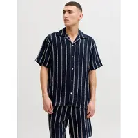 Jack & Jones Skjorte 'JORCOBA' natblå / hvid