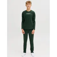 Jack & Jones Junior Joggingdragt gran / hvid