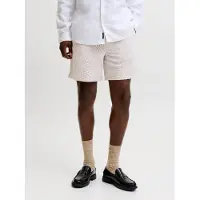 Jack & Jones Herre Jaiden Linned Blanding Shorts Crockery