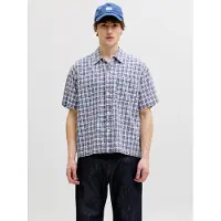 Jack & Jones Skjorte ensian / dueblå / hvid