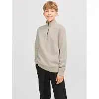 Jack & Jones Ensfarvet Sweatshirt Med Halv Lynlås Boys