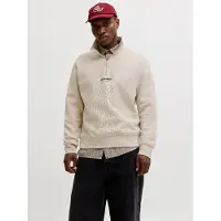 Jack & Jones Sweatshirt 'JJESoho' greige / sort