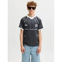 Jack & Jones Junior Shirts 'JCOEterna' mørkegrå / sort / hvid