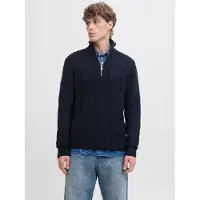 Jack & Jones Ensfarvet Sweatshirt Med Halv Lynlås