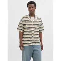 Jack & Jones Cardigan 'JORCorfu' brun / lysegul / sort / uldhvid