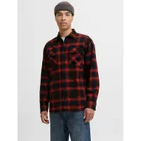 R.D.D. ROYAL DENIM DIVISION Skjorte 'RDDCHARLES' rød / sort