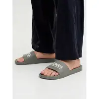 Jack & Jones Pantoletter 'JFWOLLIE' oliven / hvid