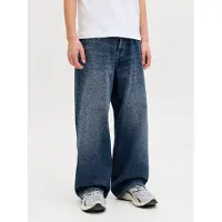 Jack & Jones Jeans - JjiDave - Blue Denim - - 8 år (128) - Jeans