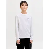 Jack & jones Junior Shirts 'College' blå / hvid