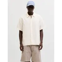 Jack & jones Skjorte 'JORMONTAUK' hvid