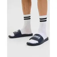 Jack & Jones Pantoletter 'JFWOllie' navy / lysegrå