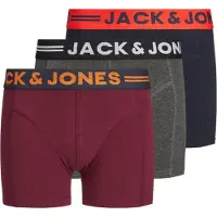 Jack & Jones Junior Underbukser 'Jaclichfield' grå / orange / vinrød / sort