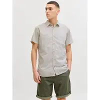 Jack & Jones Skjorte chamois / brun / hvid