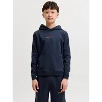 Jack & Jones Junior Sweatshirt 'JORNorrebro' mørkeblå / abrikos