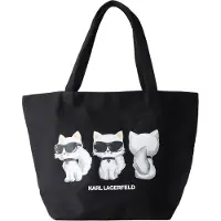 Karl Lagerfeld Shopper 'Ikon' lysegrå / lyserød / sort / hvid