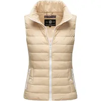 MARIKOO Vest 'Reimii' lysebeige / hvid