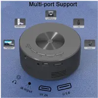 Exogio YT200 Projector Android LED 1080P HD Projetor, Ideal for Home Cinema and Outdoor Entertainment,Black