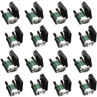 Melitt DB9 Solderless RS232 D-SUB Serial to 9Pin Port Terminal Male Female Adapter Connector Breakout Board (8-Male+8-Female)