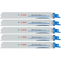 Bosch Pro Thick Metal Precise S1137hbf 1.1 X 25 X 225 Mm Stiksavsklinge 5 Enheder