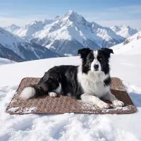 OIMG (Brown, Medium) Hund kølemåtte – selvkølende pude til kæledyr, bærbar vaskbar x-small