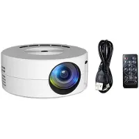 Exogio YT200 Projector Android LED 1080P HD Projetor, Ideal for Home Cinema and Outdoor Entertainment,White