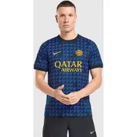 Nike Inter Trænings T-Shirt Pre Match - Blå/Sort/Guld - , størrelse Large