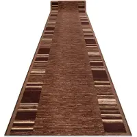 Rugsx Gummibelægning ADAGIO brun szerokość 120cm 120x820 cm
