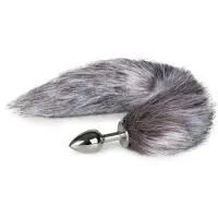 EasyToys Fox Tail Plug No.5 -Silver