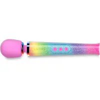 Le Wand Petite All That Glimmers Massager Rainbow Ombre