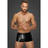 Noir Handmade H069 Sorte Shorts med Lynlås
