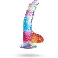 Vuxen Jellildo Dildo With Balls Multi