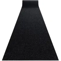 Rugsx Visker skridsikker løbende målere CEYLON ekstern, intern, gummibelagt - antracit 0923 200cm 200x430 cm