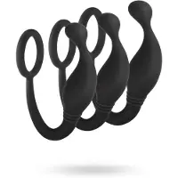 Vuxen JET Horny Prostate Plug With Love Ring Set